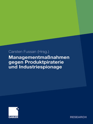 cover image of Managementmaßnahmen gegen Produktpiraterie und Industriespionage